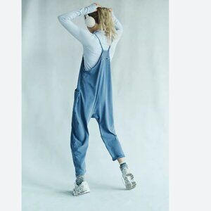new Free People Hot Shot Onesie Jumpsuit 💙Misty Blue 257 3J2